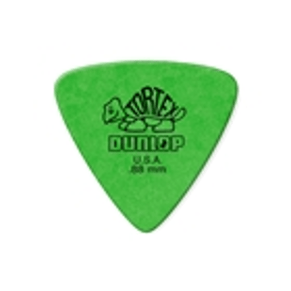 Dunlop 431R Tortex Triangle Green .88