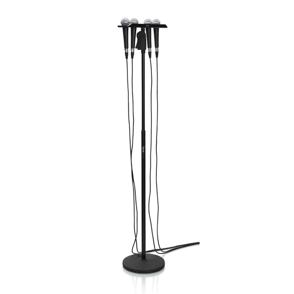 Gator Frameworks GFW-MIC-4TRAY Supporto multi-microfono per 4 microfoni<br>