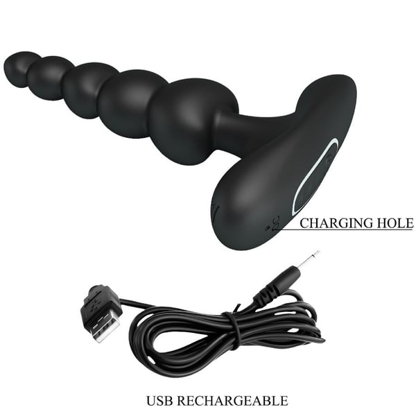 PRETTY LOVE - SIDNEY ANAL VIBRATOR 10 VIBRATIONS BLACK