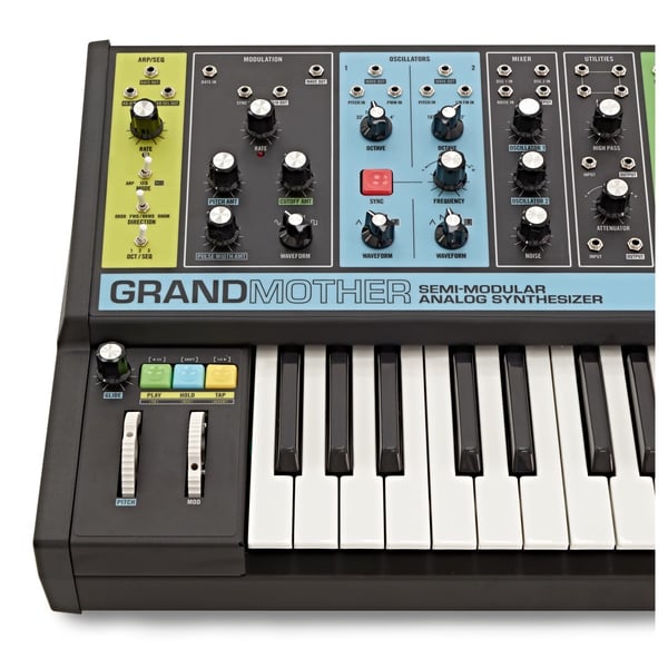 MOOG MUSIC IND. MOOG GRANDMOTHER SINTETIZZATORE ANALOGICO SEMI-MODULARE CON ARPEGGIATORE SEQUENCER RIVERBERO A MOLLA
