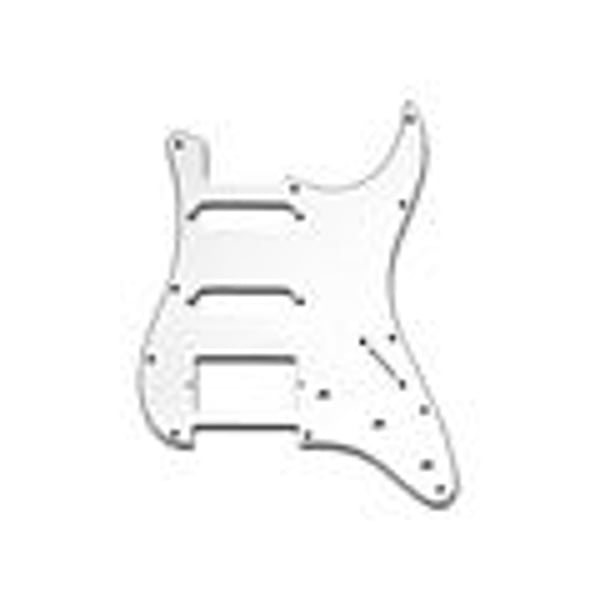 SOUNDSATION PARTS Mascherina per Chitarra Stratocaster, 3 Strati, Bianco, Humbucker