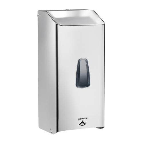 Dispenser distributore sapone liquido gel igienizzante acciaio inox fotocellula