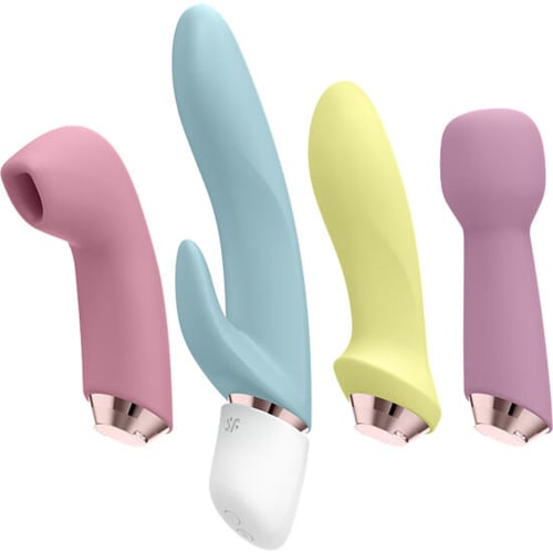 SATISFYER MARVELOUS FOUR - ENSEMBLE VIBRATEUR &amp; AIR PULSE
