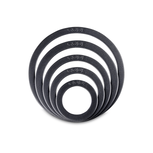 Code PORT HOLES Anello di rinforzo da 4" Nero - PRTHLBL41