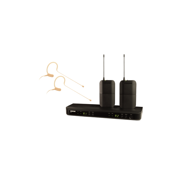Shure BLX188E-MX53 Sistema wireless BLX88E, 2x BLX1, 2x MX153T-O-TQG. (M17)