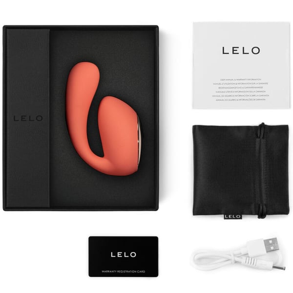 LELO IDA WAVE COUPLES MASSAGER CORAIL ROUGE