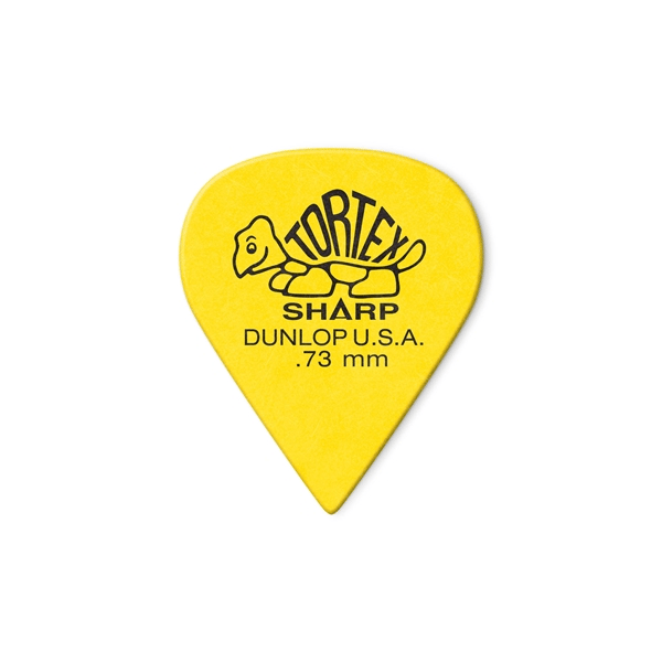 Dunlop 412P Tortex Sharp Yellow .73