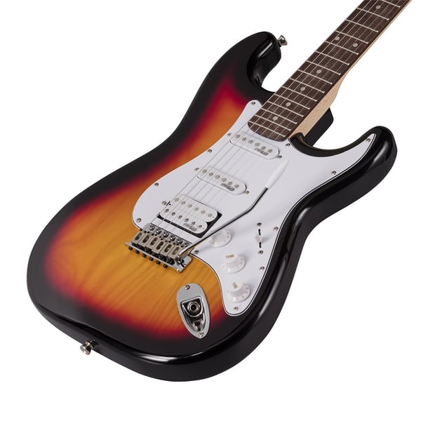 SOUNDSATION Chitarra elettrica double cutaway con 2 single coil + humbucker splittabile e meccaniche autobloccanti (equipaggiata Wilkinson, tastiera eco-rosewood)