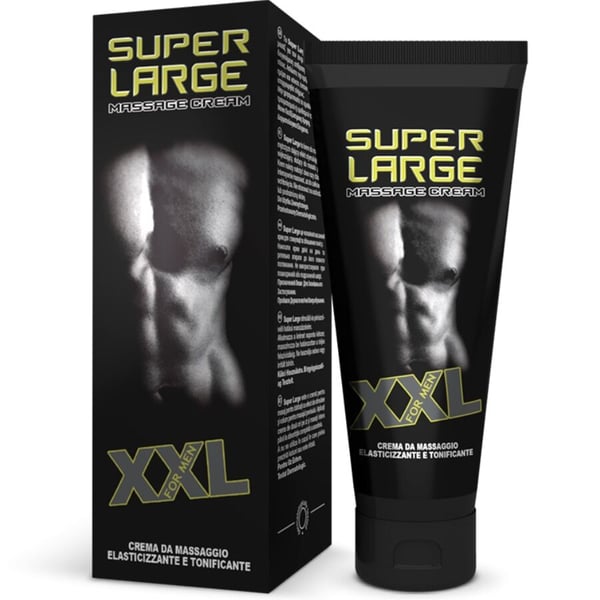 CREME DE MASSAGE ET ELASTIQUE SUPER LARGE XXL POUR PENIS 75 ML