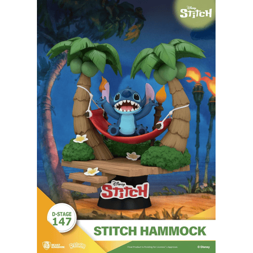 Lilo & Stitch D-Stage PVC Diorama Stitch Hammock 13 cm