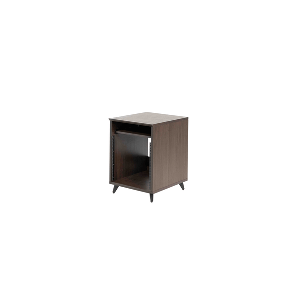 Gator Frameworks GFW-ELITEDESKRK-BRN Rack studio 10U in noce scuro<br>