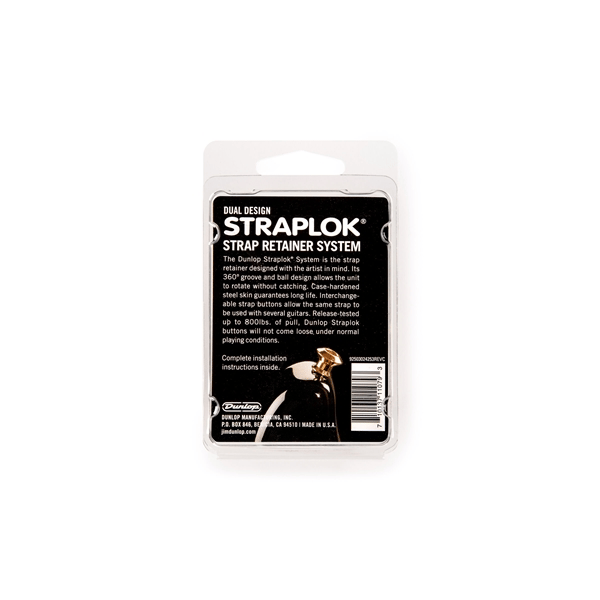 Dunlop SLS1035BN Straplok Dual Design Black Nickel
