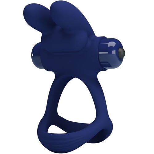 PRETTY LOVE MALE PRETTY LOVE - FRANCISCO ANELLO VIBRANTE DOPPIO BLU CONIGLIO