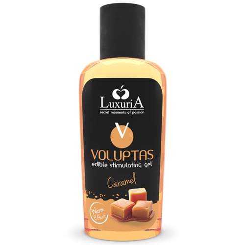LUXURIA VOLUPTAS GEL DA MASSAGGIO COMMESTIBILE EFFETTO RISCALDANTE - CARAMELLO 100 ML