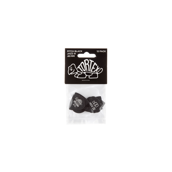 Dunlop 482P Pitch Black Jazz III .60