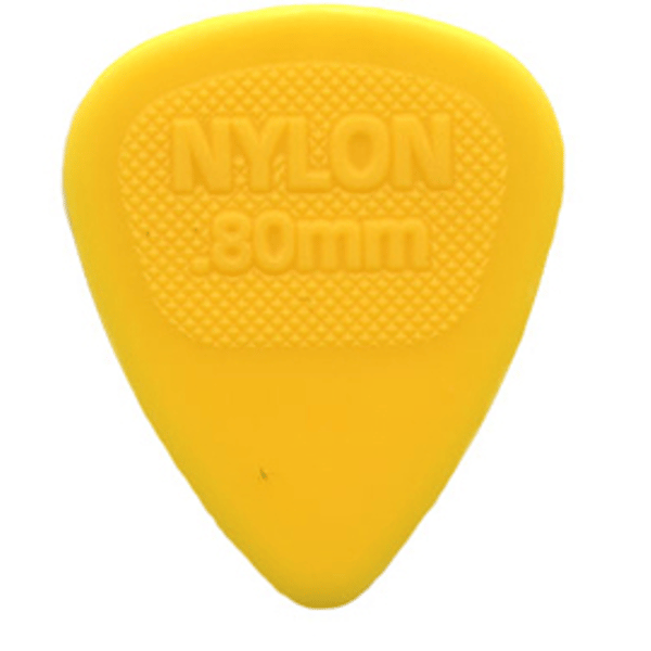 Dunlop 443R.80 Nylon Midi Yellow .80mm