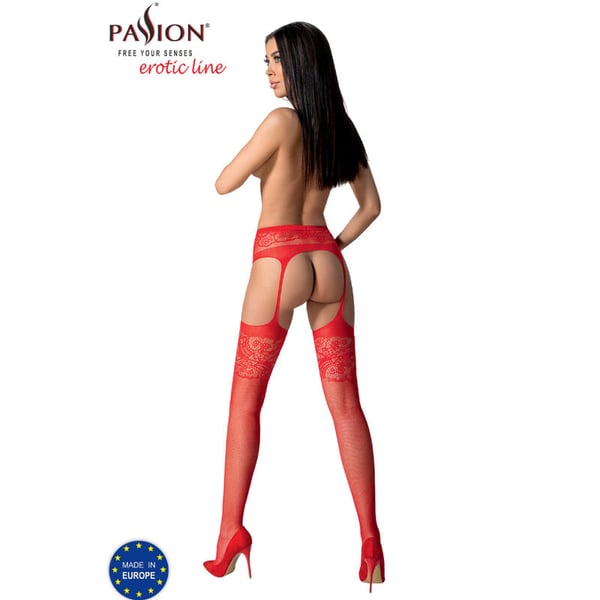 PASSION - S029 CULOTTE STRIP ROUGE TAILLE UNIQUE