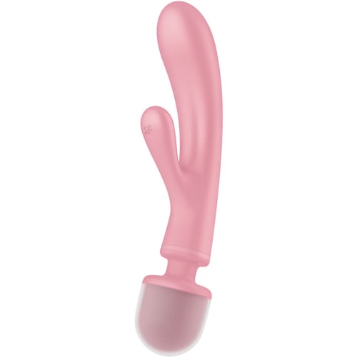 SATISFYER VIBRATOR SATISFYER - MASSAGGIATORE VIBRATORE CONIGLIO TRIPLE LOVER ROSA
