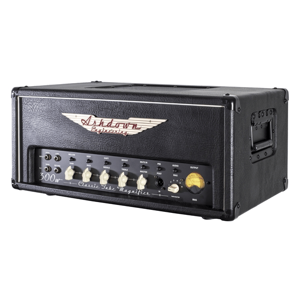 ASHDOWN CTM-300 TESTATA VALVOLARE PER BASSO ELETTRICO CTM300 300 WATT EQ 3 BANDE 6 SWITCH VU-METER EFX LOOP