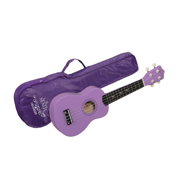 SOUNDSATION Ukulele MAUI SUNNY con borsa e libro educativo CURCI per bambini. Modello 10-LI Book