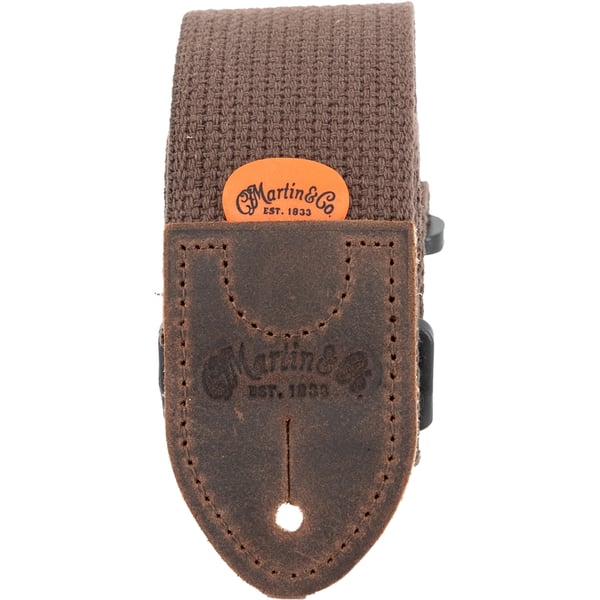 Martin & Co. 18A0105 Tracolla Cotton Weave, Brown, con Pick Holder