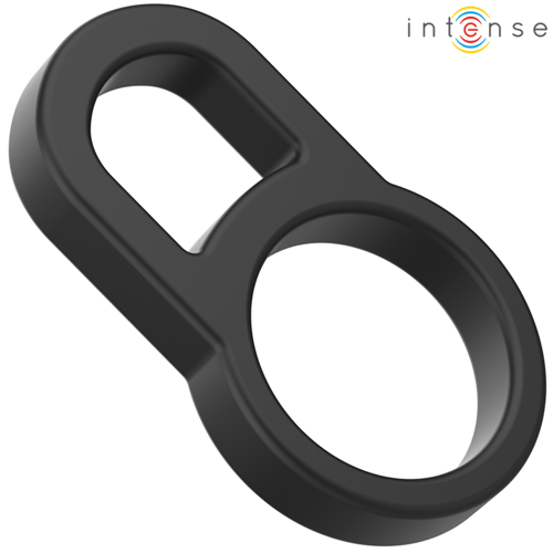 INTENSE COUPLES TOYS INTENSE - BOBBY DOPPIO ANELLO PER PENE IN SILICONE NERO