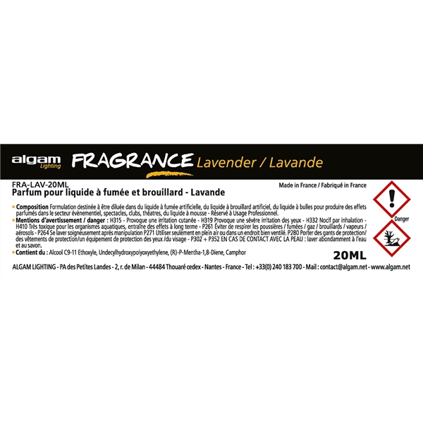 Algam Lighting FRA-LAV-20ML Profumo per Liquido del Fumo 20ml Lavanda