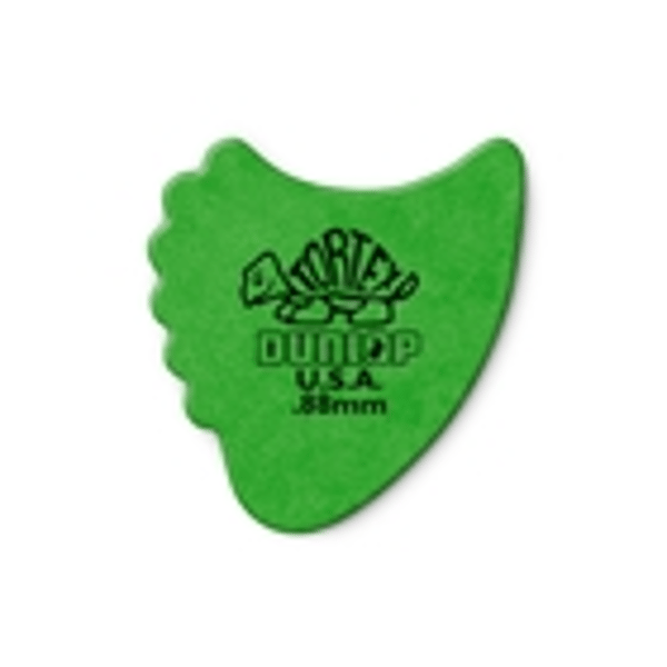 Dunlop 414R Tortex Fin Green .88