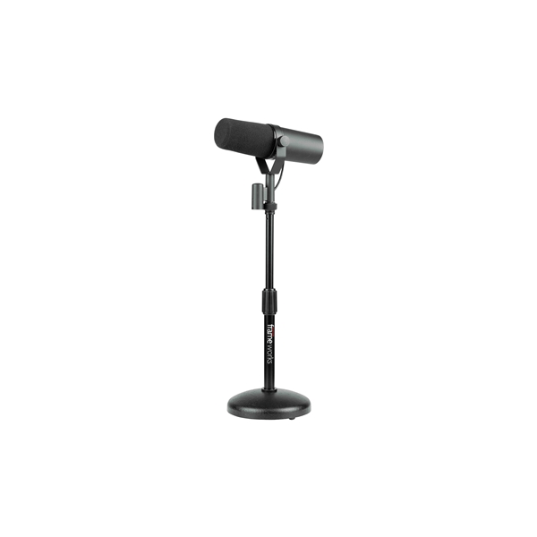 Gator Frameworks GFW-MIC-0501 Supporto per microfono da tavolo con base rotonda