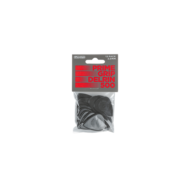 Dunlop 450P200 Prime Grip Delrin 500 2.0 mm Player's Pack/12