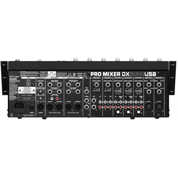 BEHRINGER DX2000USB MIXER DJ 7 CANALI CROSSFADER OTTICO E USB