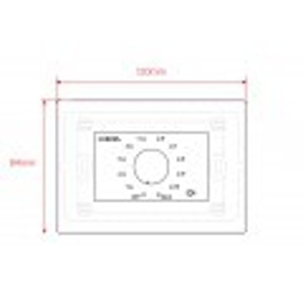 HELVIA Attenuatore di volume da 30W per diffusori a 70-100V, 11 posizioni + Off, con linea aux. e comando di allarme a 24V. Modello MURA 330