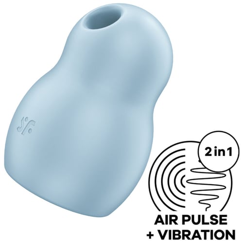 SATISFYER AIR PULSE SATISFYER - PRO TO GO 1 DOPPIO STIMOLATORE E VIBRATORE BLU