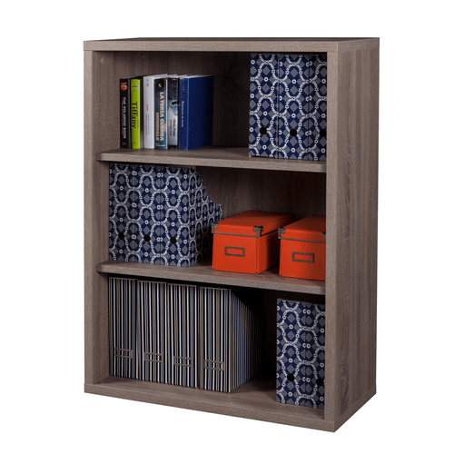 DISEGNO LIBRERIA 3 VANI 36X82XH112 CM ROVERE