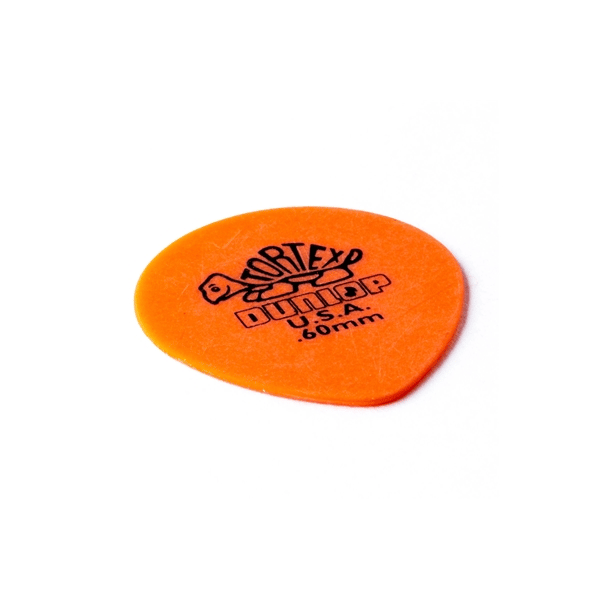 Dunlop 413R Tortex Tear Drop Orange .60