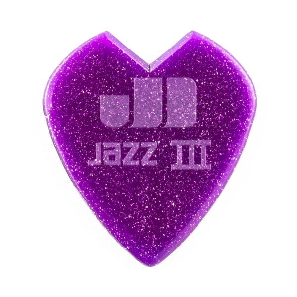 Dunlop 47PKH3NPS Kirk Hammett Purple Sparkle Jazz III Player's Pack/6