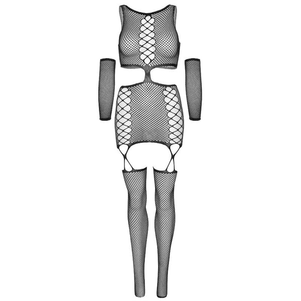 LEG AVENUE STRUMPFKLEID MIT HANDSCHUHEN EINHEITSGRÖSSE