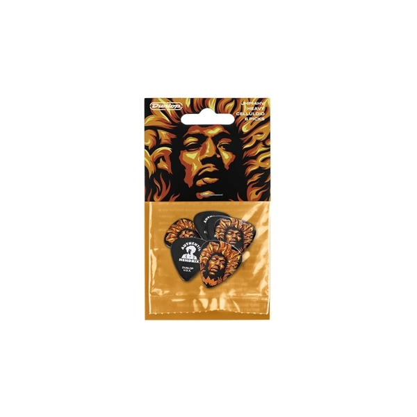 Dunlop JHP14HV Jimi Hendrix '69 Psych Series Voodoo Fire Players' Pack/6