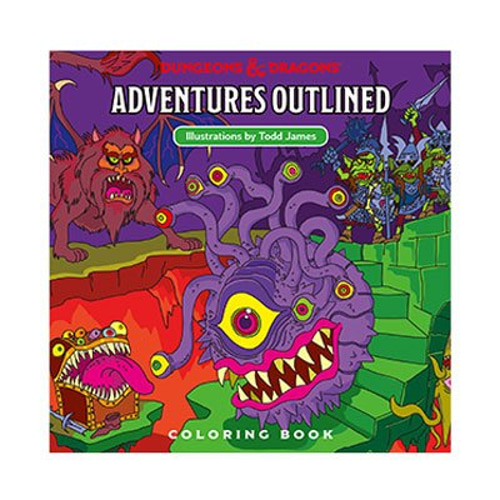 Dungeons &amp; Dragons Adventures Outlined Coloring Book