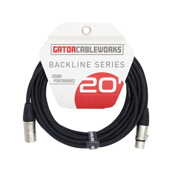 Gator Cableworks GCWB-XLR-20 Cavo XLR 6 m Serie Backline