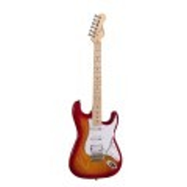 SOUNDSATION Chitarra elettrica double cutaway con 2 single coil + humbucker splittabile e meccaniche autobloccanti (equipaggiata Wilkinson, tastiera acero)