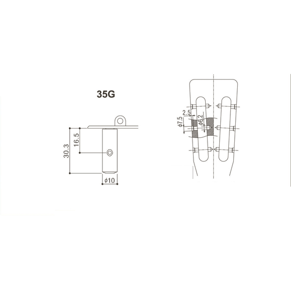 GOTOH Set Meccaniche per Chitarra Classica (Nickel)
