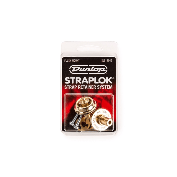 Dunlop SLS1404G Straplok Flush Mount Strap Retainer System, Gold