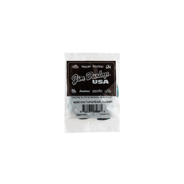 Dunlop 483R#11 Turquoise Perloid - Heavy