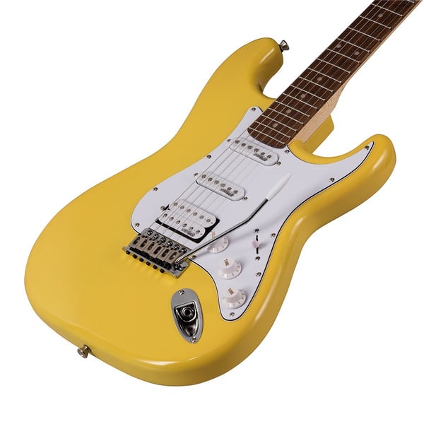 SOUNDSATION Chitarra elettrica double cutaway con 2 single coil + humbucker splittabile e meccaniche autobloccanti (equipaggiata Wilkinson, tastiera eco-rosewood)