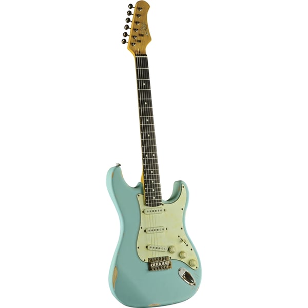 Eko Guitars S-300 Relic Daphne Blue