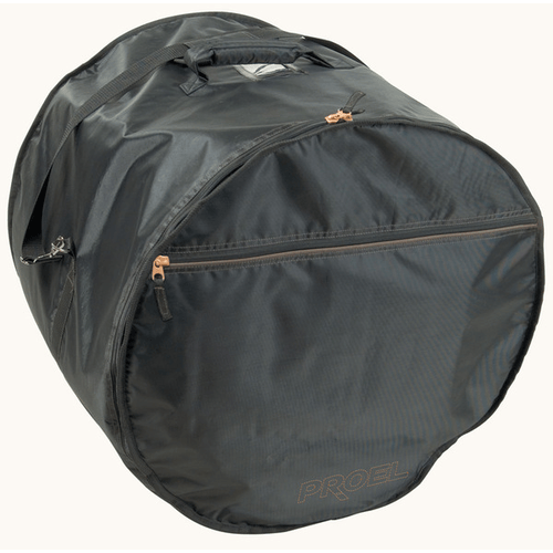 PROEL STAGE Borsa professionale per grancassa 18 x 22 (altezza e diametro), in robusto nylon 420D antistrappo. Imbottitura10 mm. Disponibile in colore nero.