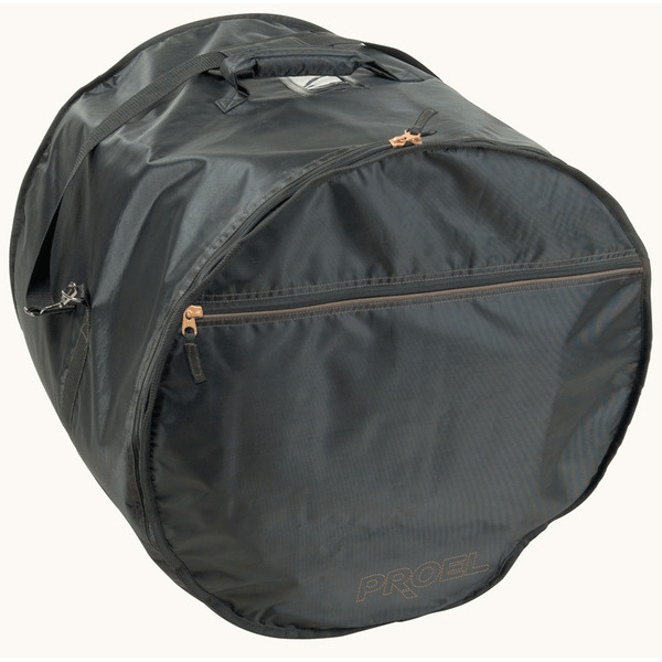 PROEL STAGE Borsa professionale per grancassa 18 x 22 (altezza e diametro), in robusto nylon 420D antistrappo. Imbottitura10 mm. Disponibile in colore nero.
