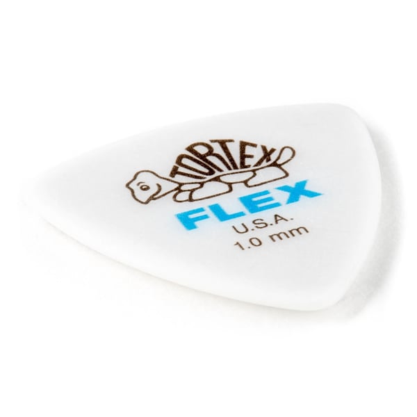 Dunlop 456R1.0 Tortex Flex Triangle 1.0 mm Bag/72
