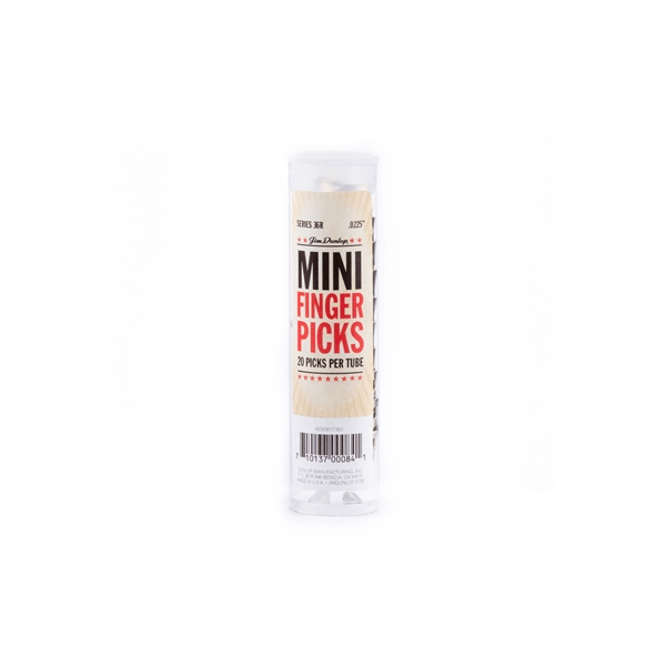Dunlop 36R N/S MINI FINGER .0225 - TUBO 20 PLETTRI